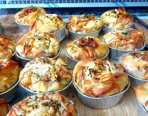 Filo pastry pies